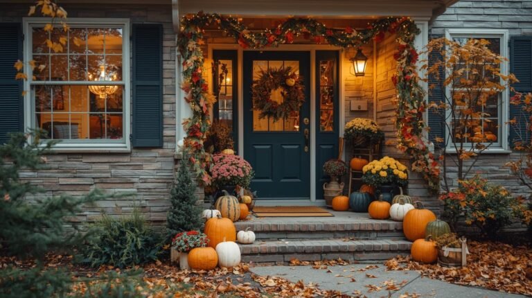 17 Fall Outdoor Decor Ideas That’ll Give Your Home a Cozy Glow