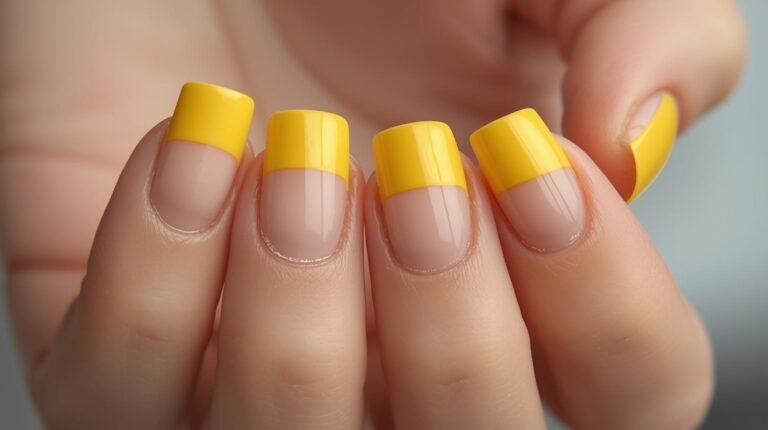 20 Yellow French Tip Nail Ideas for Women
