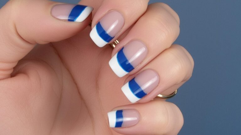 17 Blue French Tip Nails That Look Good at Every Length