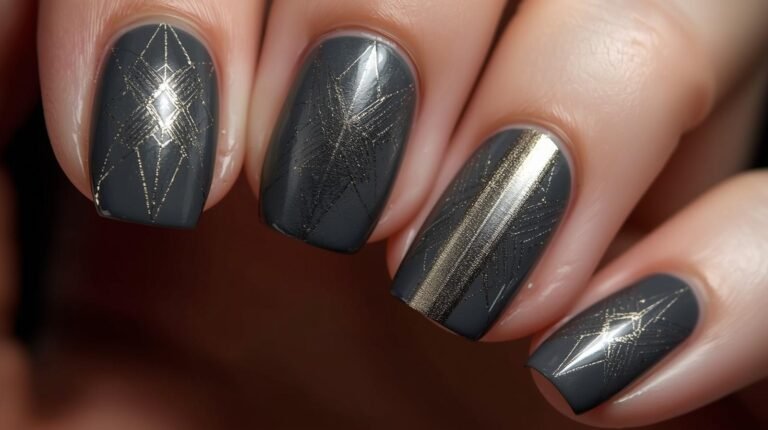 19 Charcoal Gray Nail Art Ideas That Feel Bold and Trendy